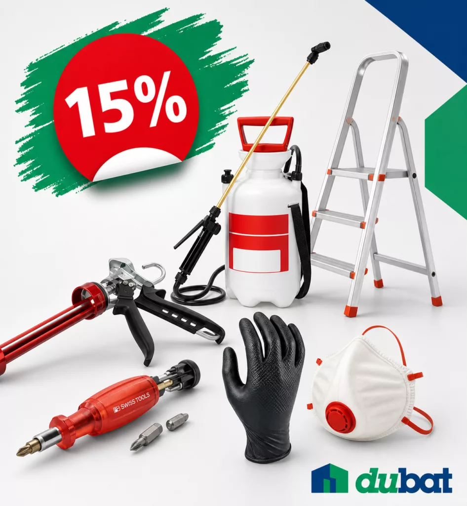 Sélection de produits de quincaillerie Dubat avec remise de 15%